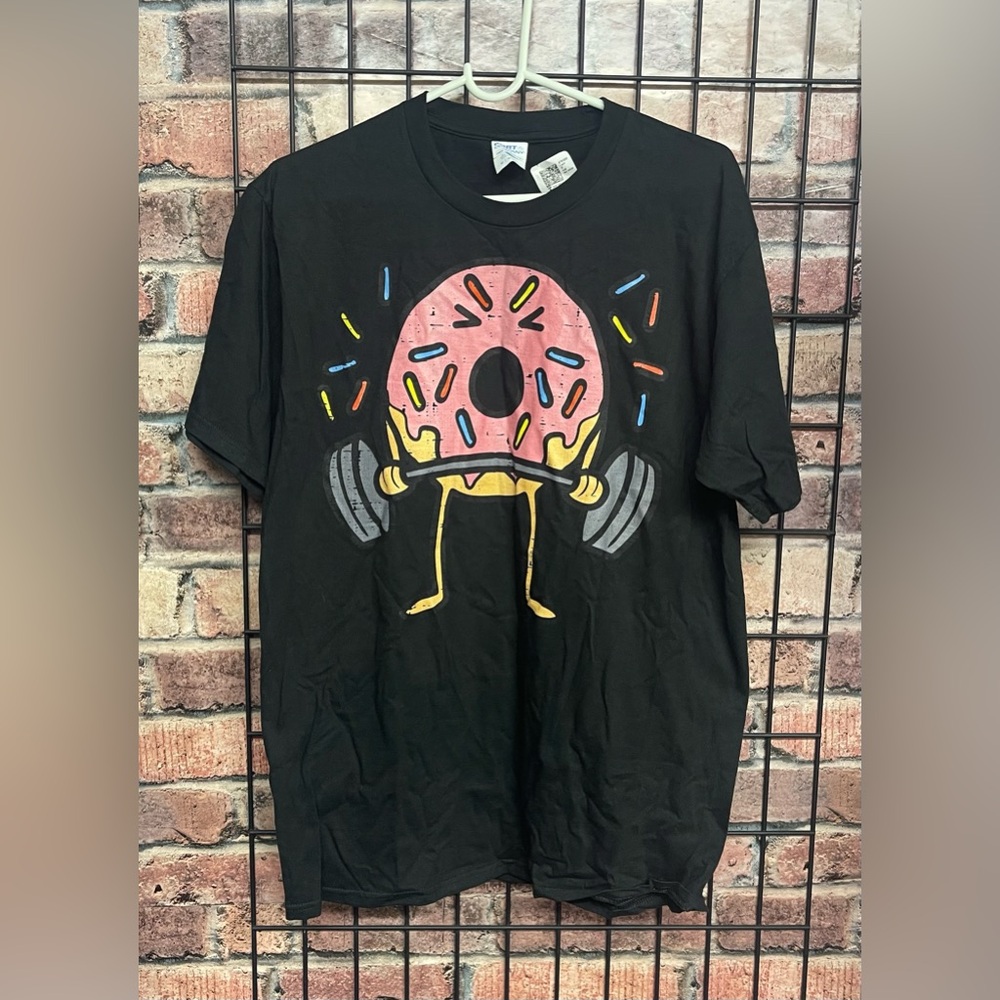 Boys Donut Lifting black T-shirt size M